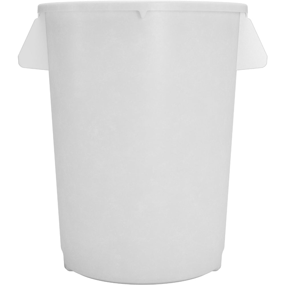 Carlisle Bronco White Round Waste Container, 44 Gallon