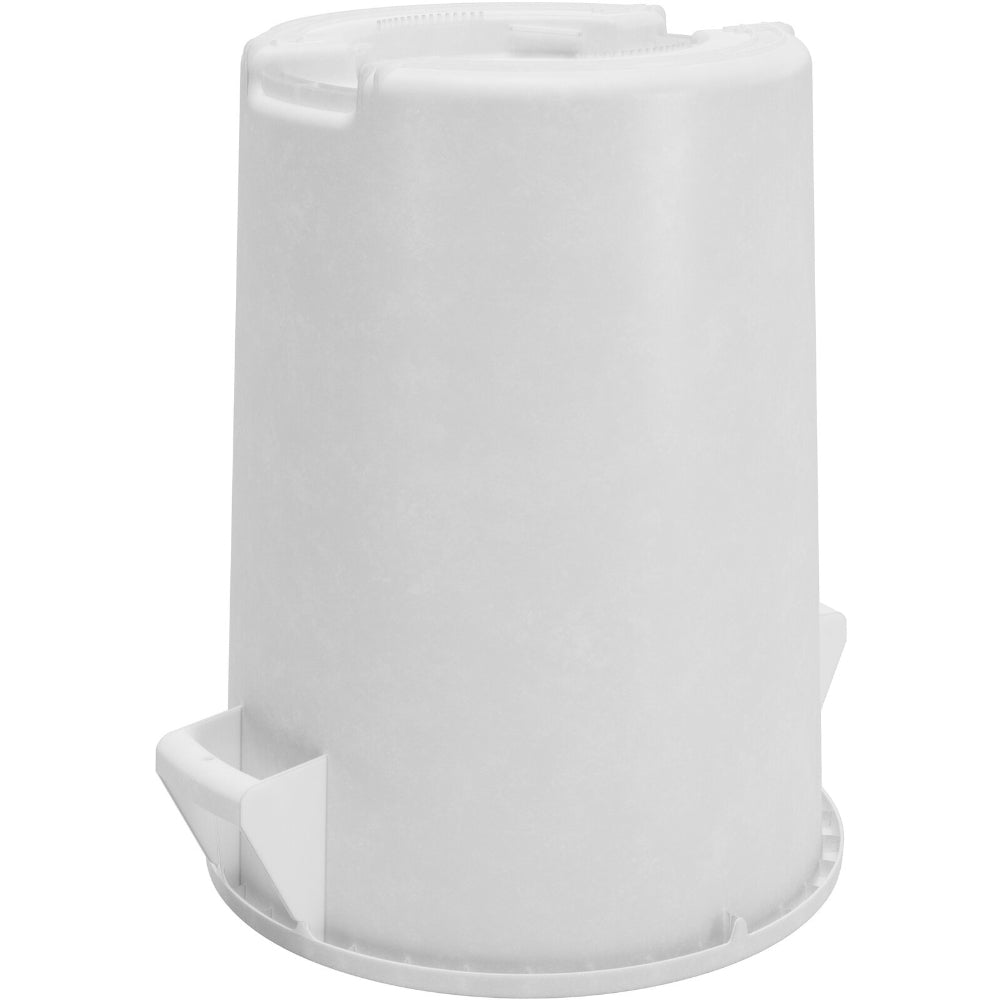 Carlisle Bronco White Round Waste Container, 44 Gallon