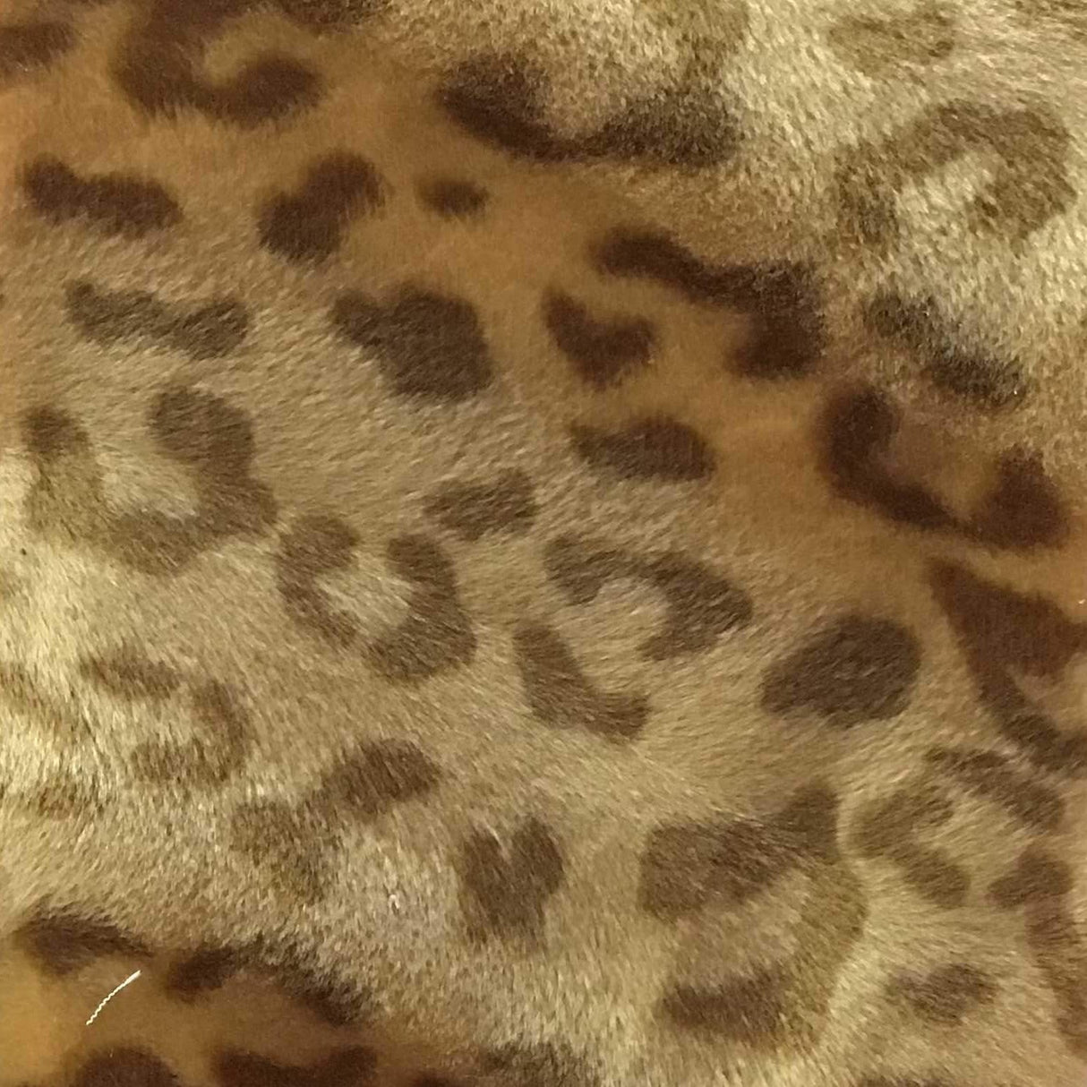 Baby Leopard Camel Velboa Fur Leopard Animal Short Pile Fabric,