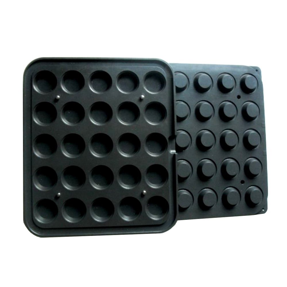 Pavoni Cookmatic PIASTRA12 Round Plates, 25 Cavities
