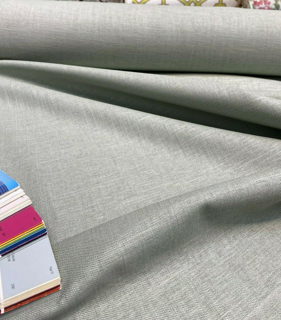 Jefferson Linen Linen Rayon Fabric - Sage Light Green, Woven, 54" Width (By The Yard)