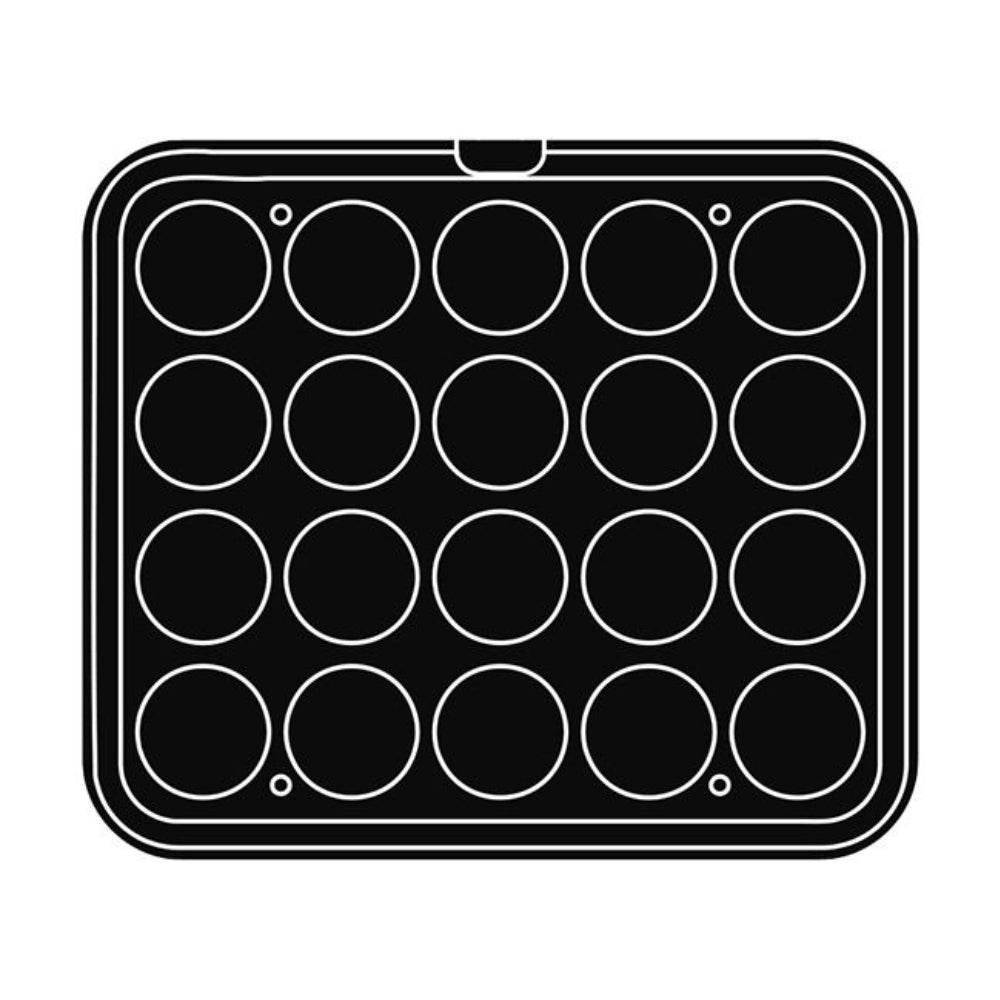 Pavoni Cookmatic PIASTRA-21 Round Plate, 20 Cavities