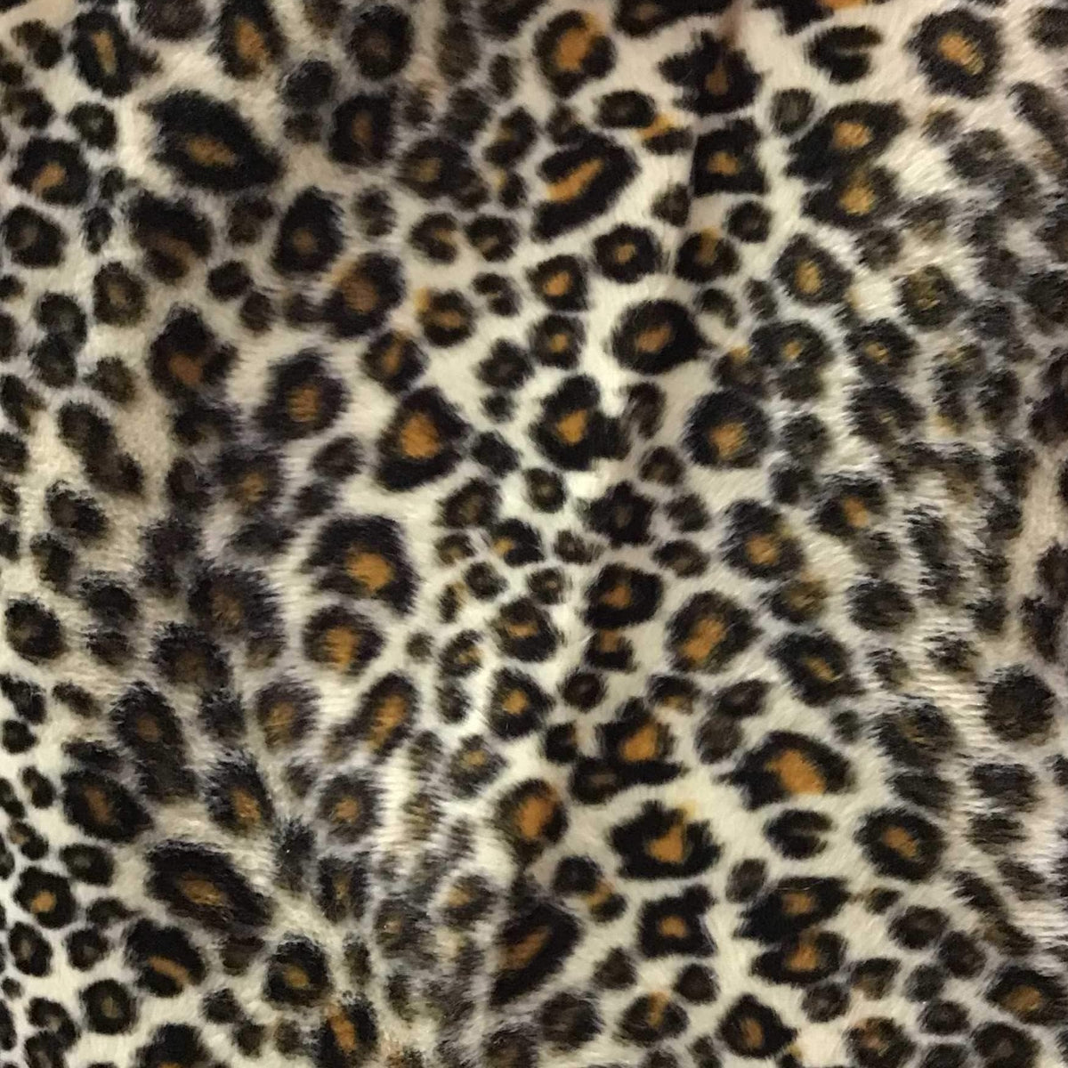Baby Cheetah Yellow Velboa Fur Cheetah Animal Short Pile Fabric,