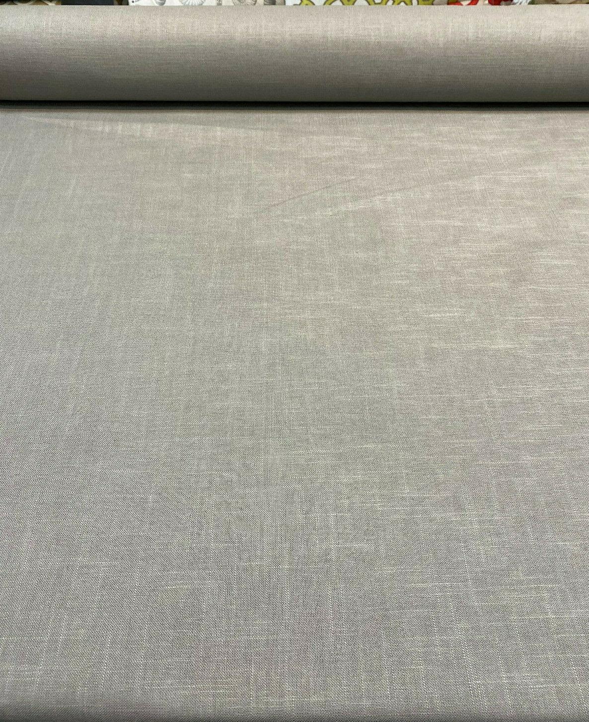 Jefferson Linen Linen Fabric - Flint Gray, Woven, 54" Width (By The Yard)
