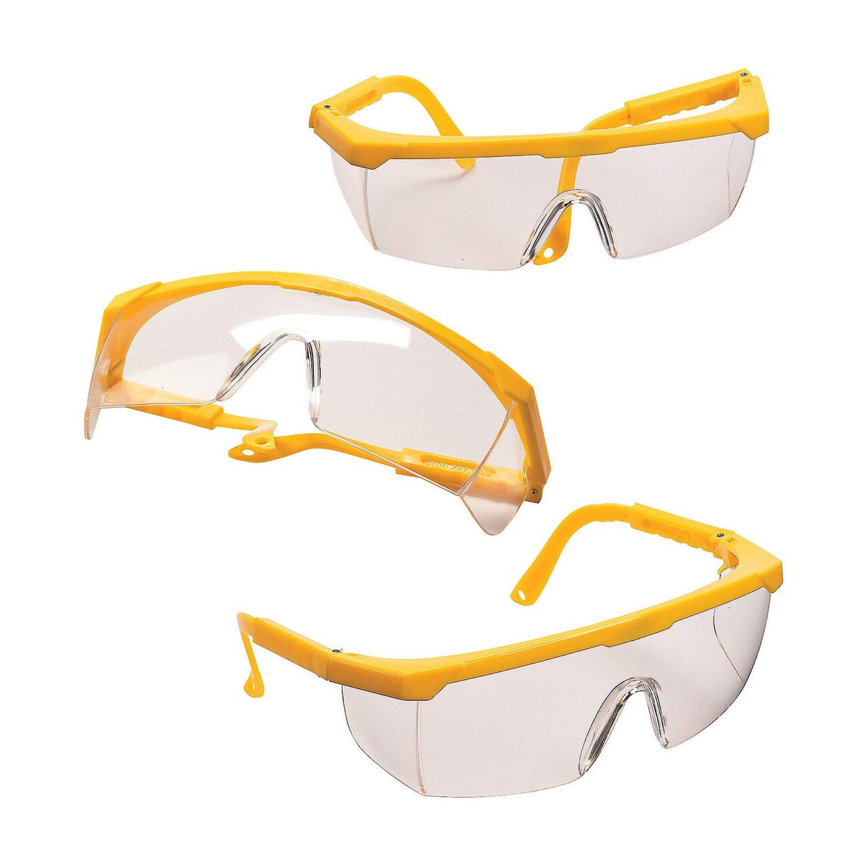 Bright Yellow Kids Construction Costume Glasses - 12 Pc. for Creative Play