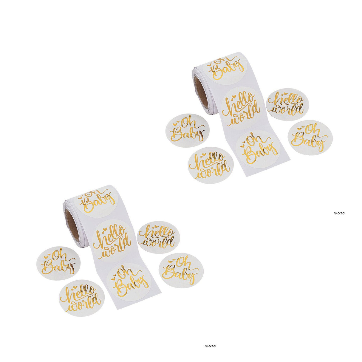 Baby Shower Sticker Roll Bulk 100 Pc