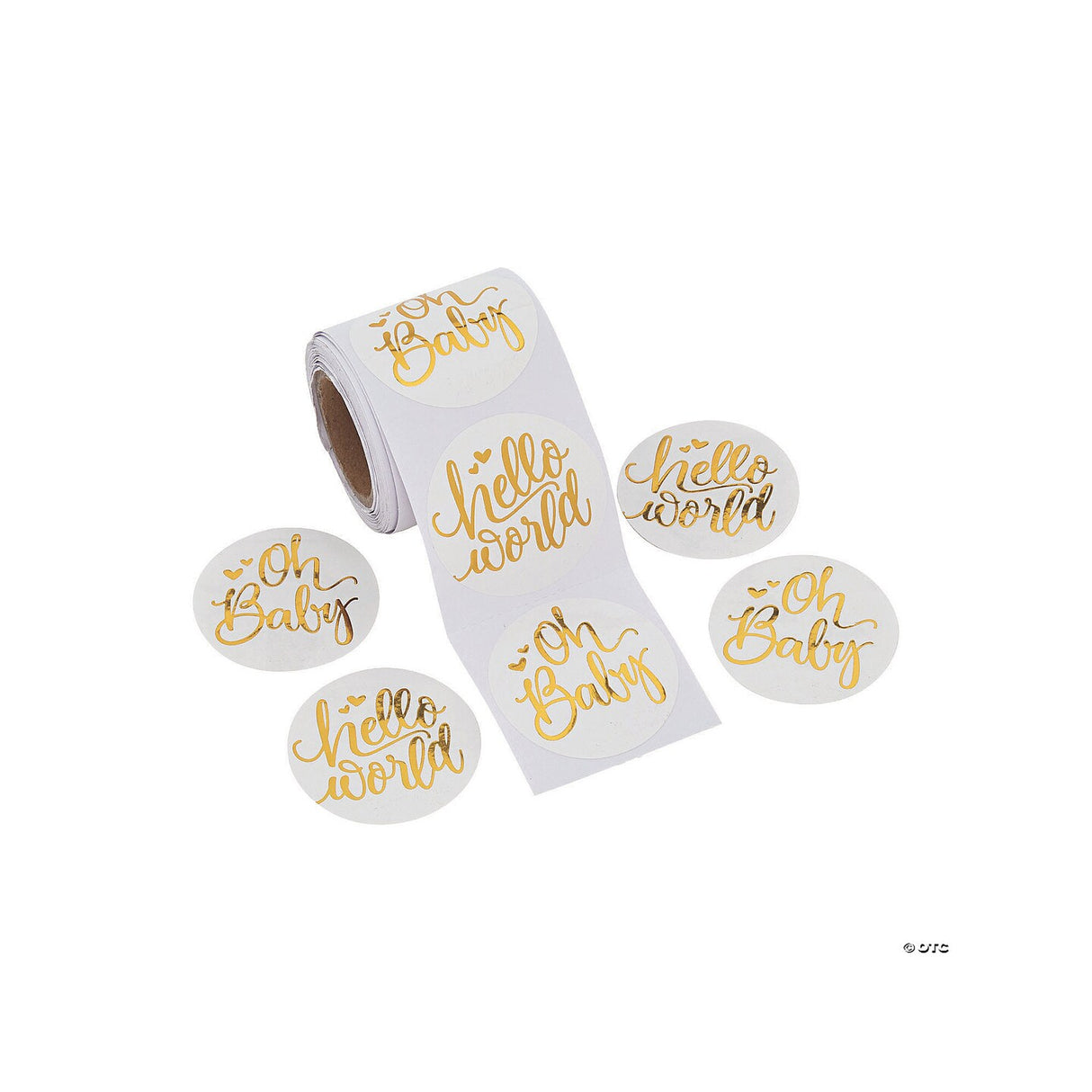 Baby Shower Sticker Roll Bulk 100 Pc