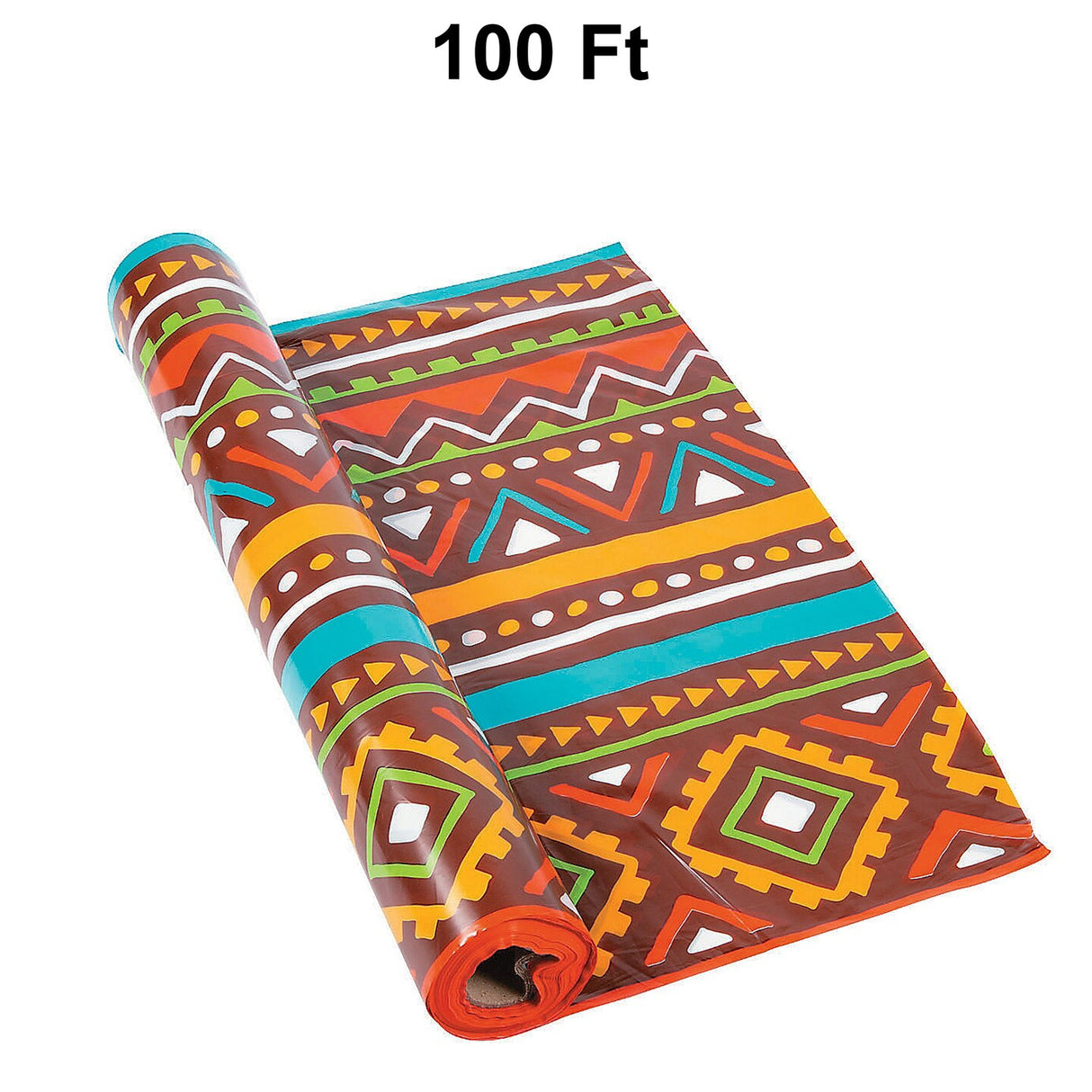 African Safari VBS Plastic Tablecloth Roll 40" x 100 ft