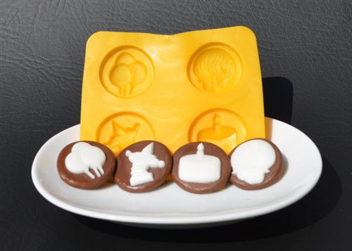 শিশুর ১ম জন্মদিনের বিন্যাস নমনীয় চকোলেট ছাঁচ