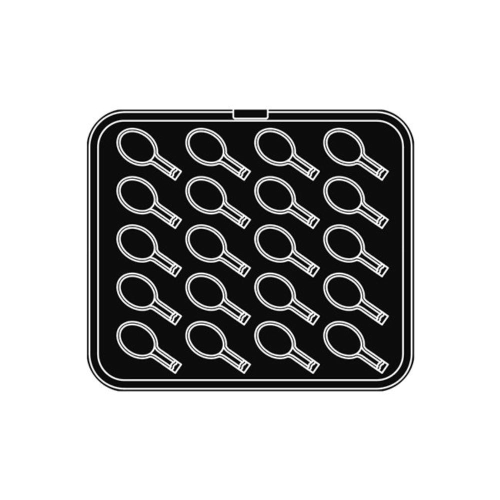 Pavoni Cookmatic PIASTRA-K Spoon Plates, 20 Cavities