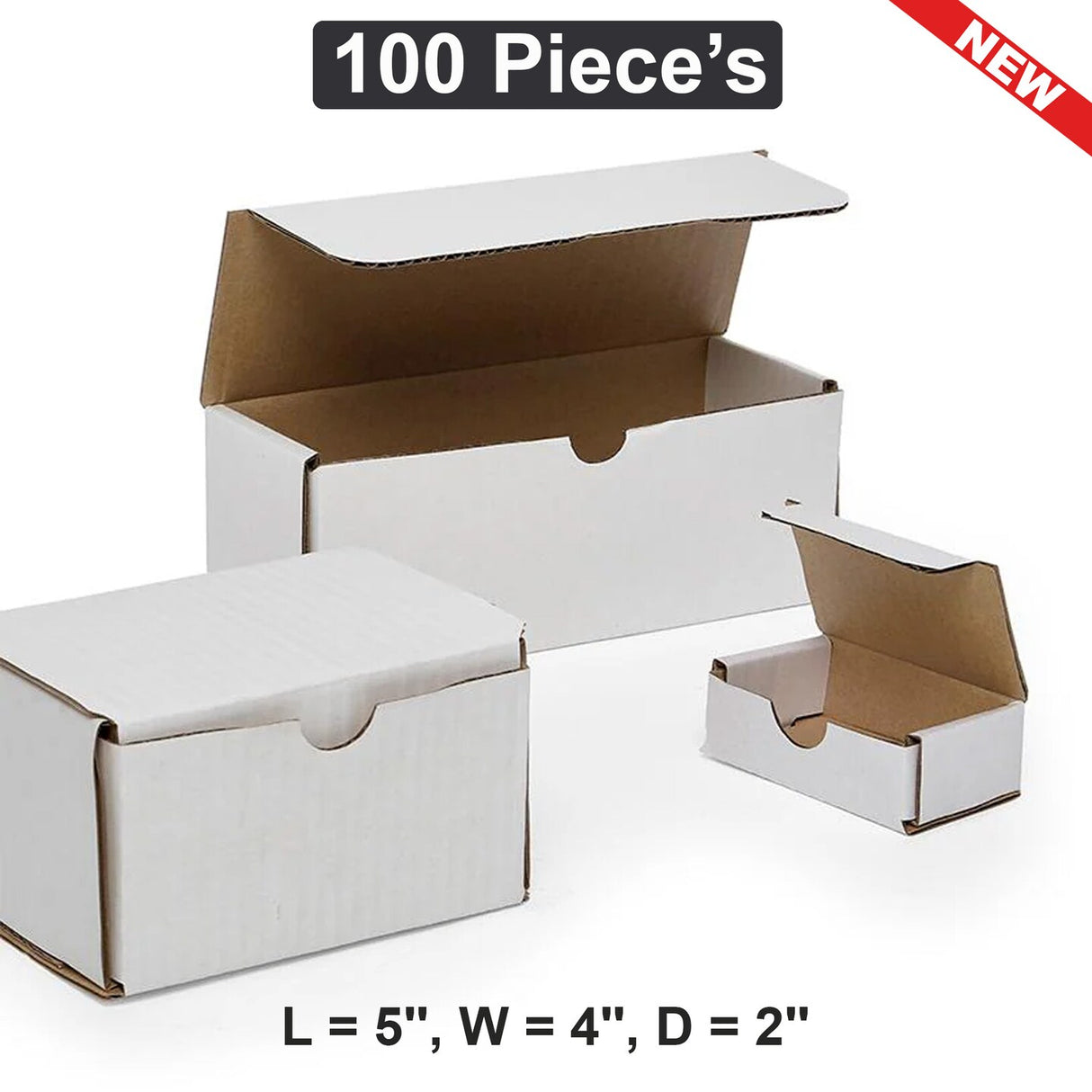 5" x 4" x 2" Mailer Boxes Compact & Reliable Packaging for Secure Shipping
