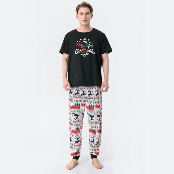 Merry Christmas Loungewear Sets T-shirt Pants Bodysuit