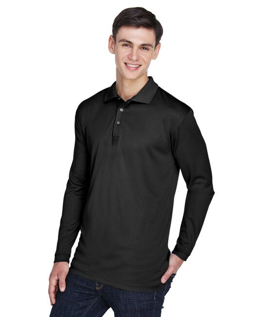 UltraClub® Adult Cool & Dry Sport Long-Sleeve Polo