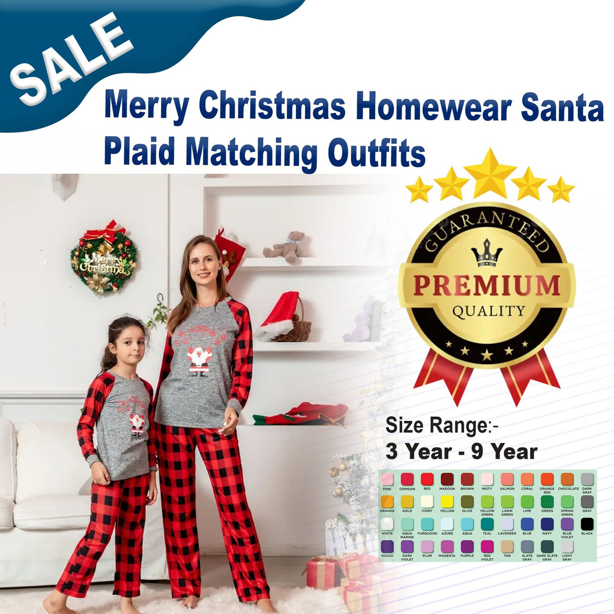 Pumpkin Printed Christmas Pajamas Outfits