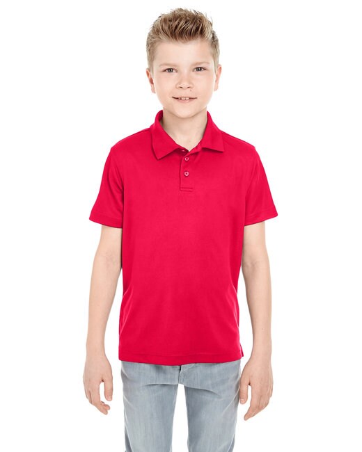 UltraClub® Youth Cool & Dry Mesh Piqué Polo