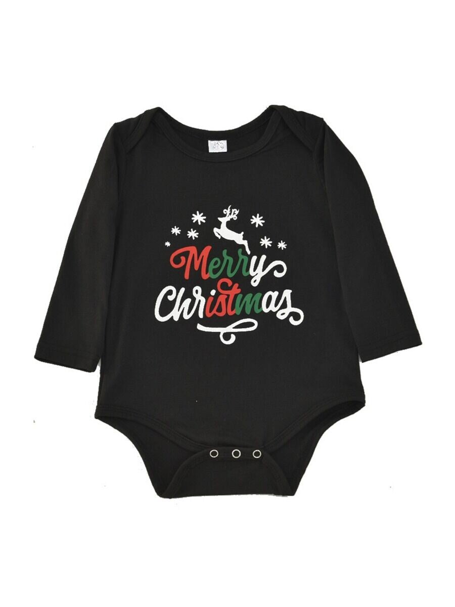 Merry Christmas Loungewear Sets T-shirt Pants Bodysuit