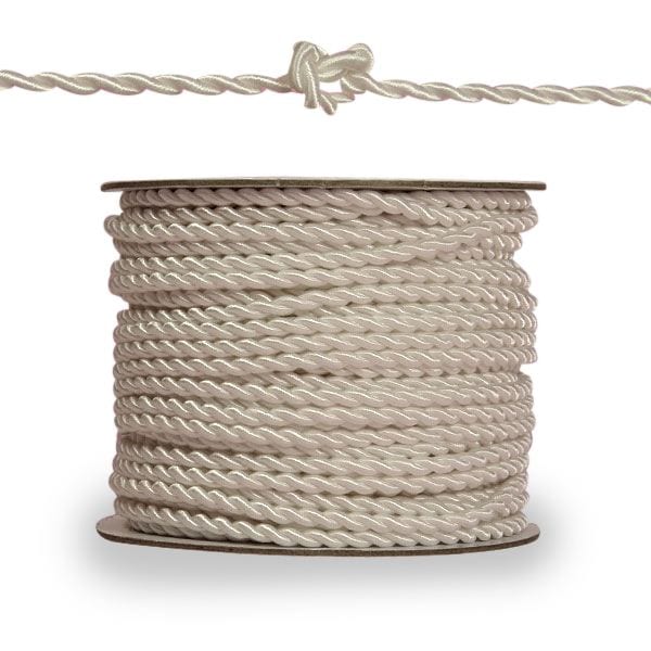 Royal Twisted Cord White Color 1 / ROLL