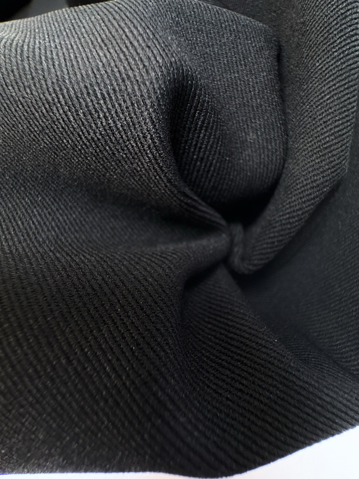 Black Polyamide Viscose Elastane Twill