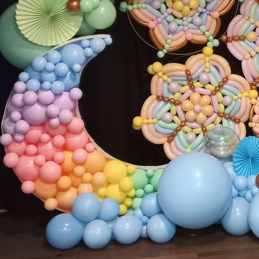 Moon Mosaic Frame Party Decoration