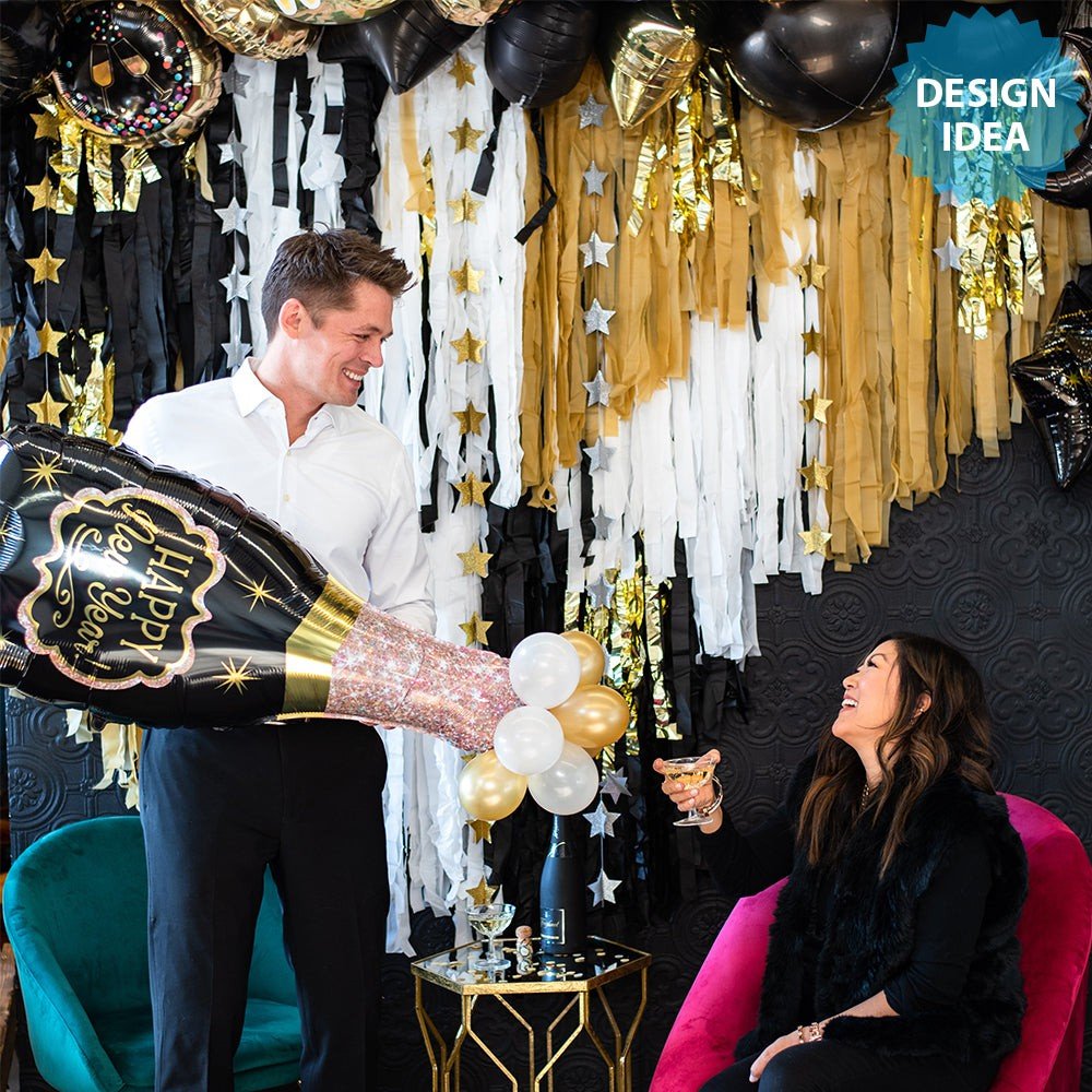 Foil Balloon New Year Bubbly 47 Inch
