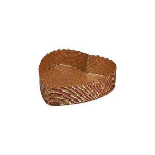 Novacart Heart Paper Baking Mold, 7" x 7" x 1 3/4" High, Pack of 12