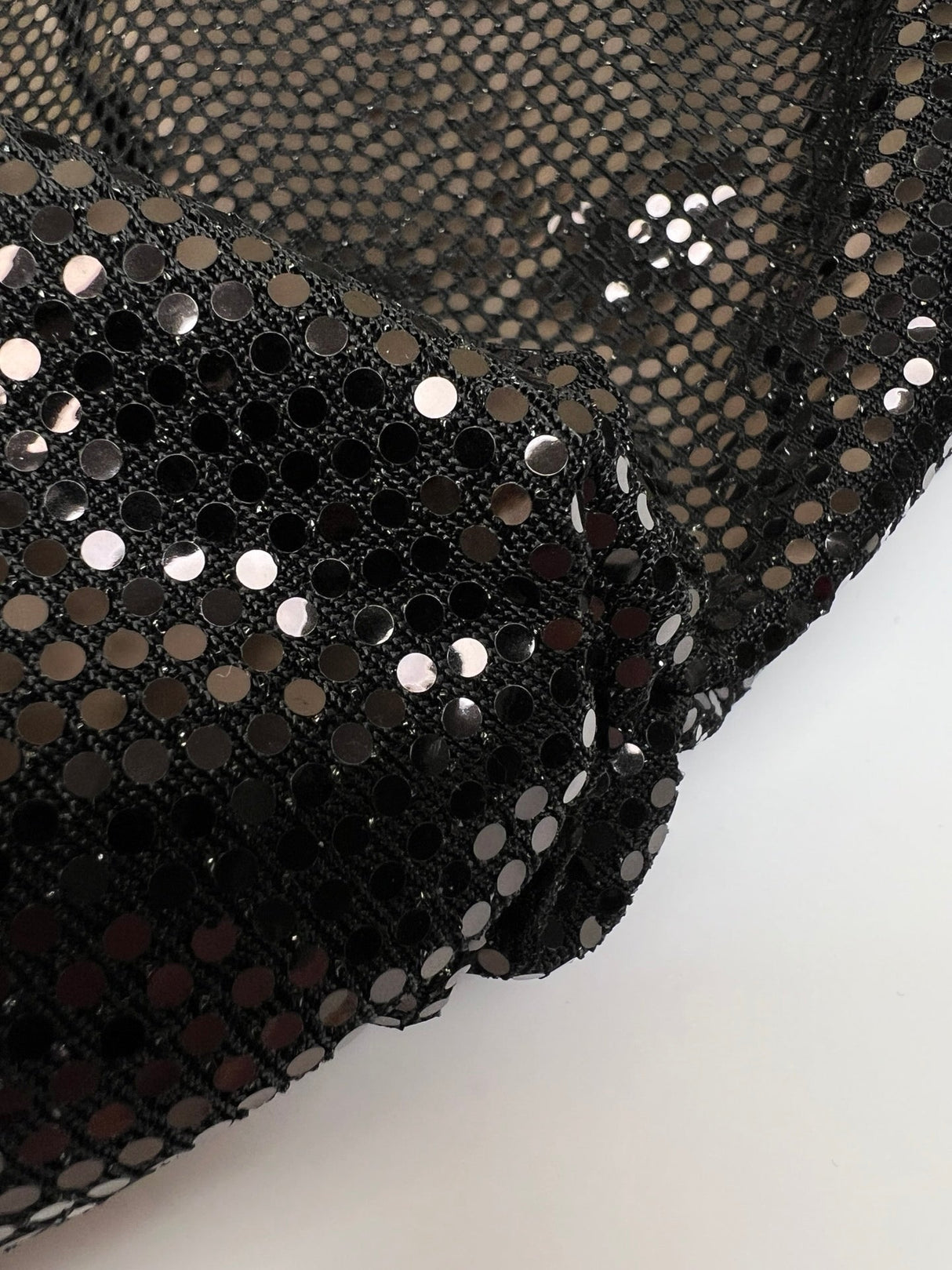 Black Lurex Knitted Fabric