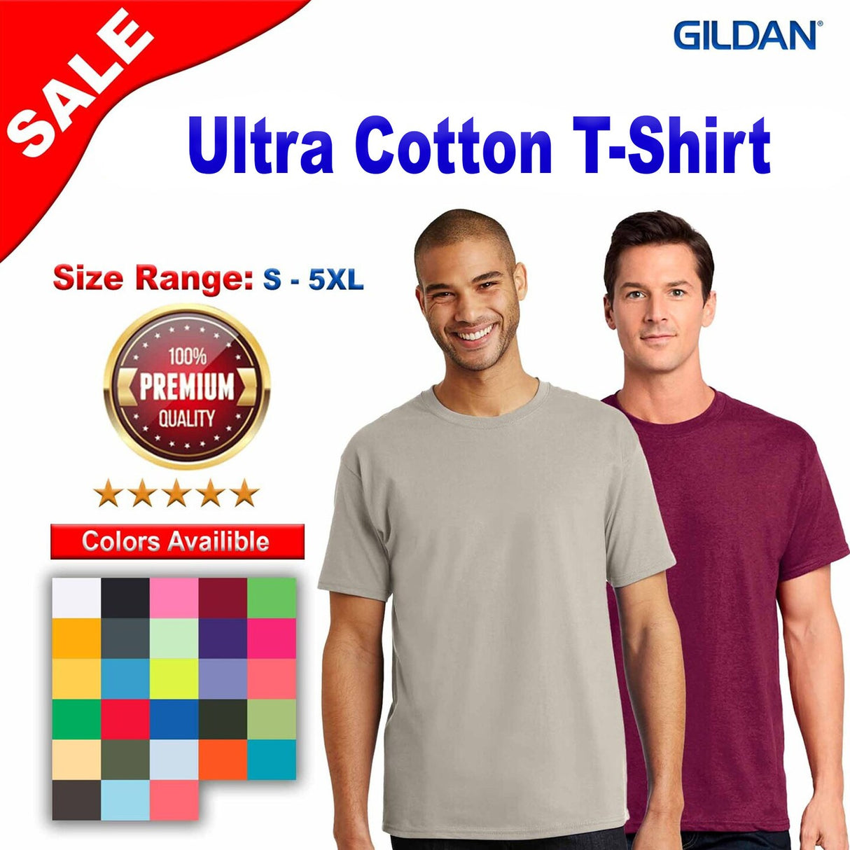 Gildan® Ultra Cotton Short Sleeve Crewneck T-Shirt