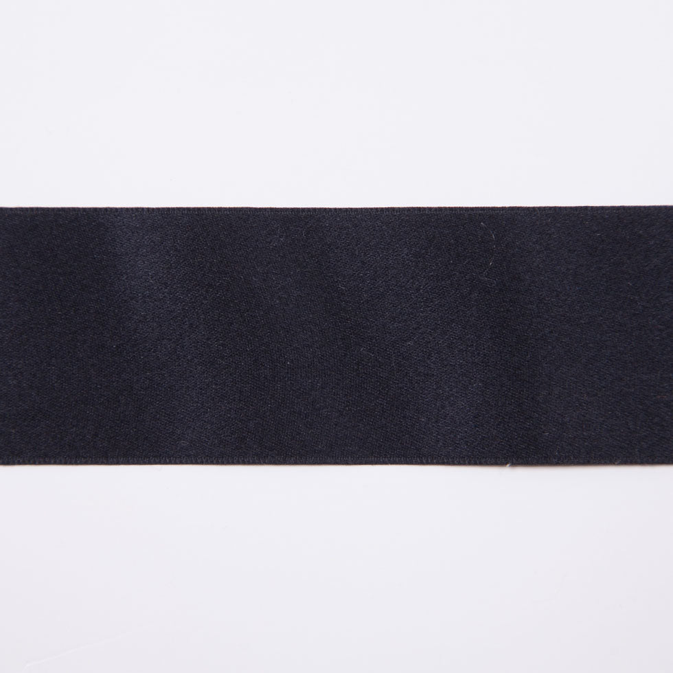 1.5" Black Double Face Silk Satin Ribbon