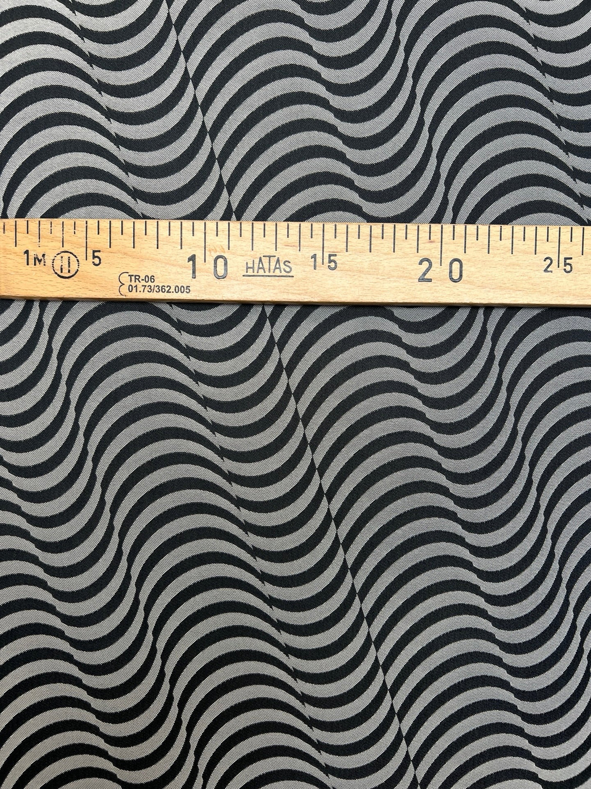 Polyamide Jacquard Abstract Gray-Black