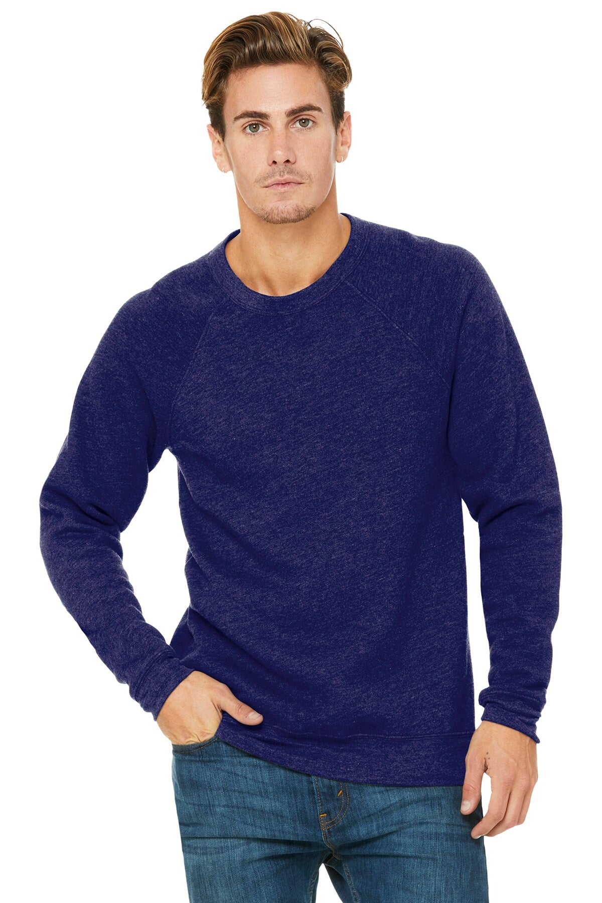BELLA + CANVAS® Sponge Fleece Raglan Crewneck Sweatshirt