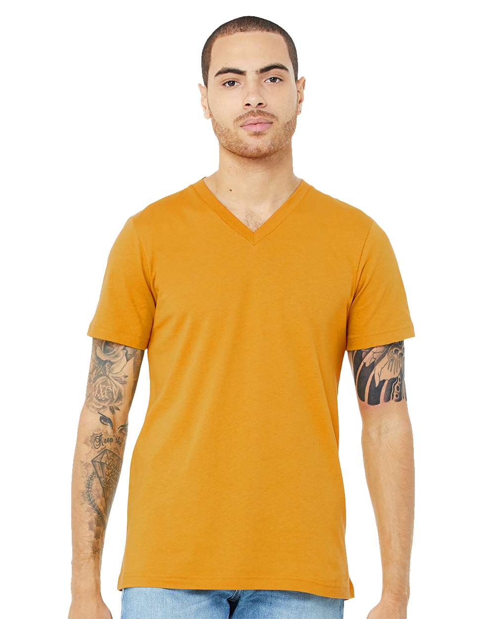 BELLA + CANVAS® Unisex Short Sleeve V-Neck Jersey Tee