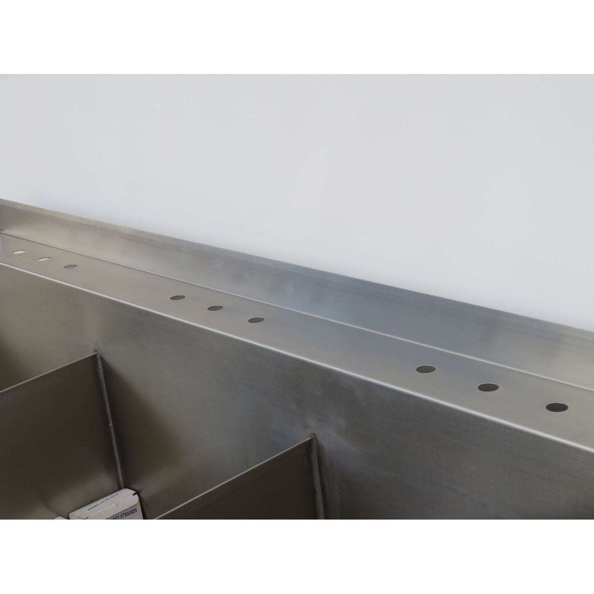 Custom Stainless 3 Compartment Sink, 70" Wide, 22" X 22" X 16"D Per Comp.