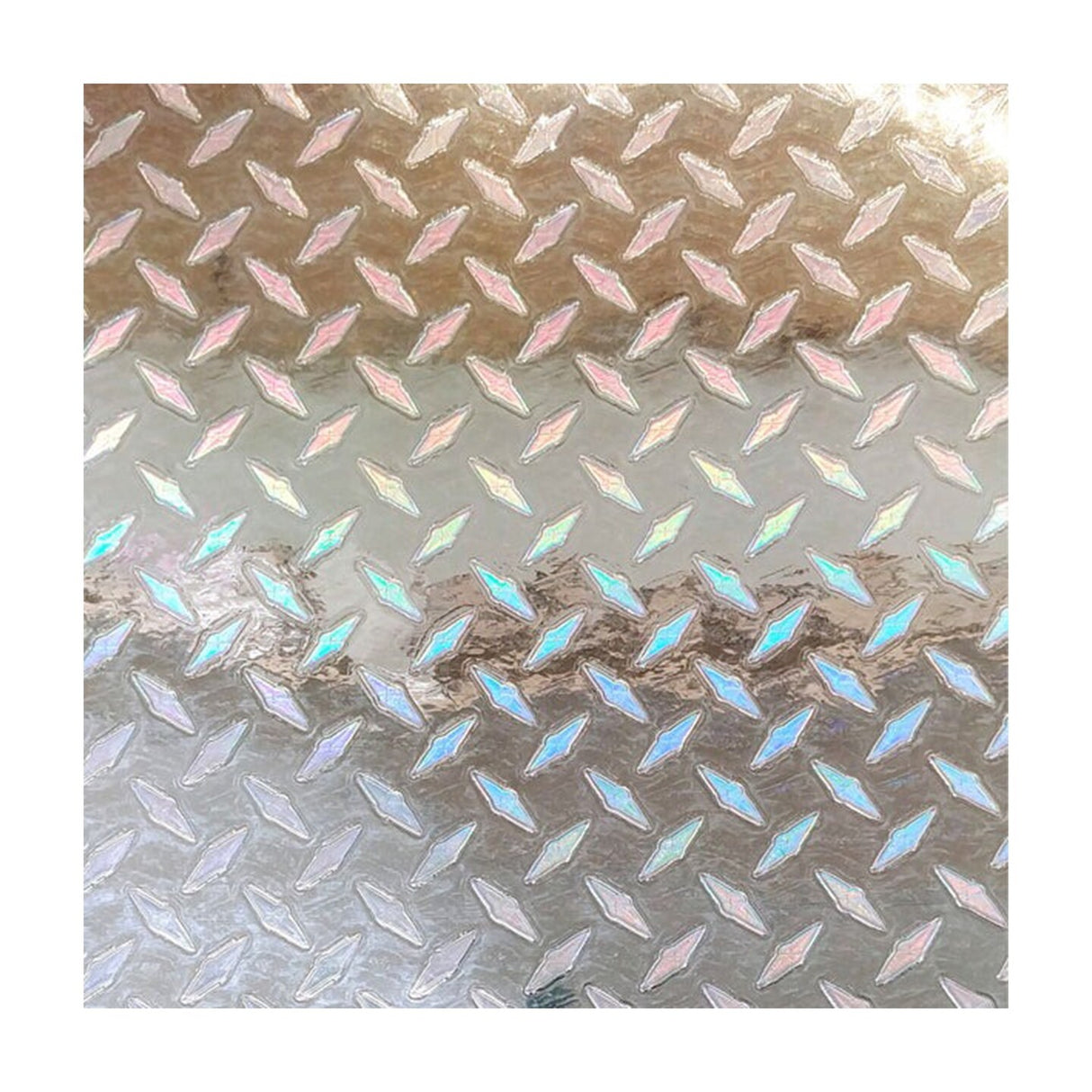 Creative Vinyl - Small Holographic Diamond Plate 24"