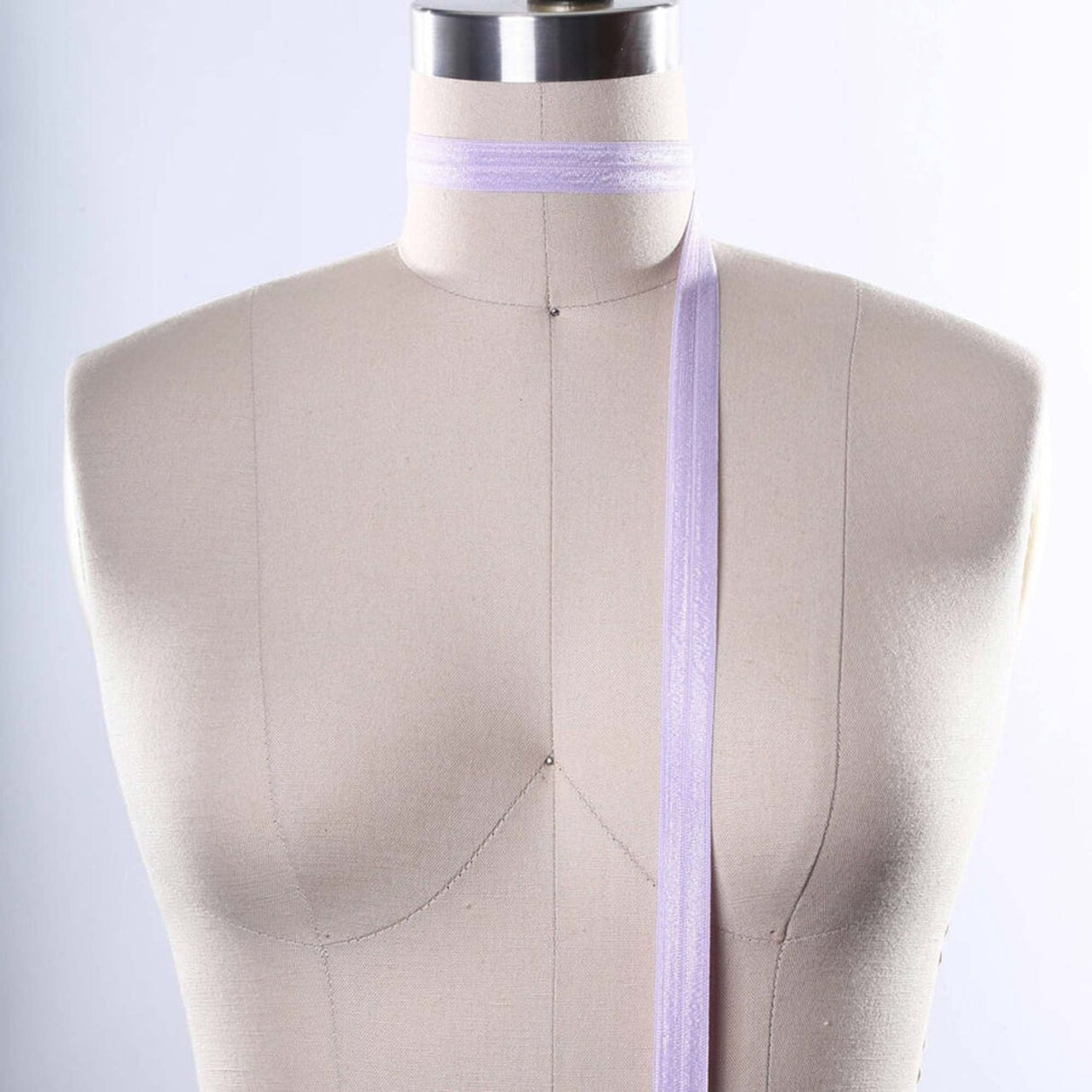 5/8" 3 Yards Lavender Fold Over Elastic Trim Light Purple Sewing Stretch Bias for Crafts