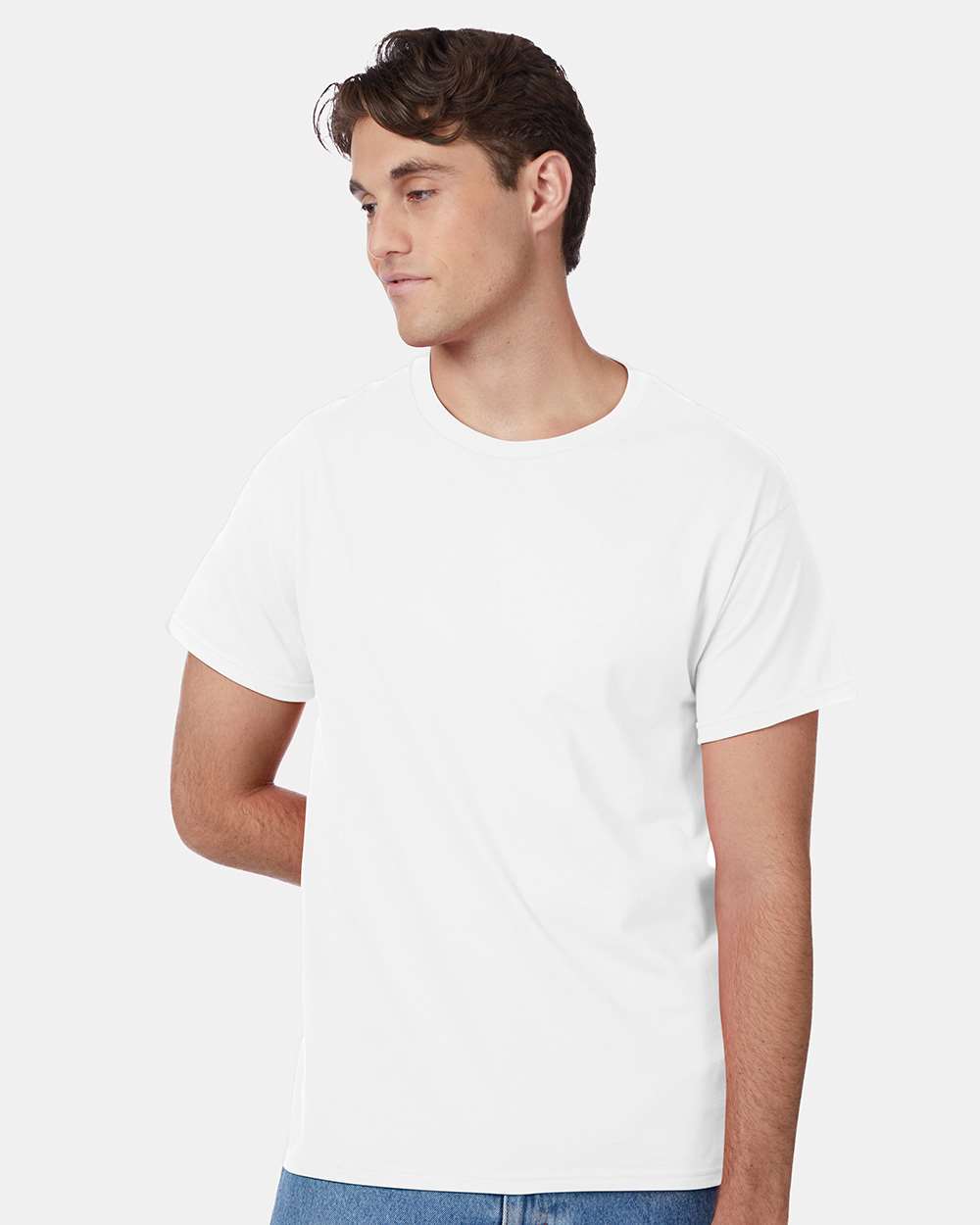 12 Pack Men's Authentic 100% Cotton Crew Neck T-Shirt
