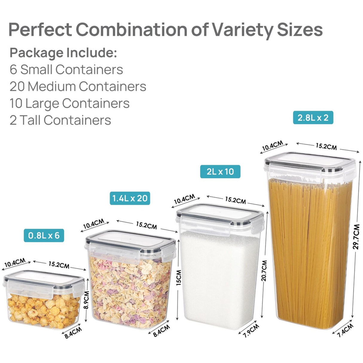 Vtopmart Airtight Food Storage Containers Set – BPA-Free Kitchen Canisters