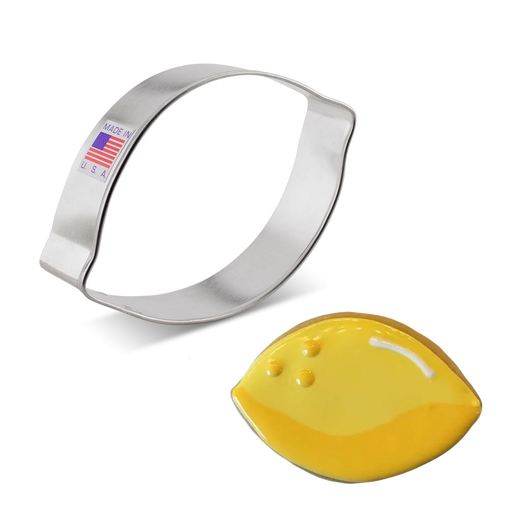 Ann Clark Lemon Cookie Cutter, 3-3/4" x 21/2"