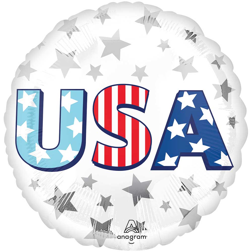USA Bursts Foil Balloon 18 Inch