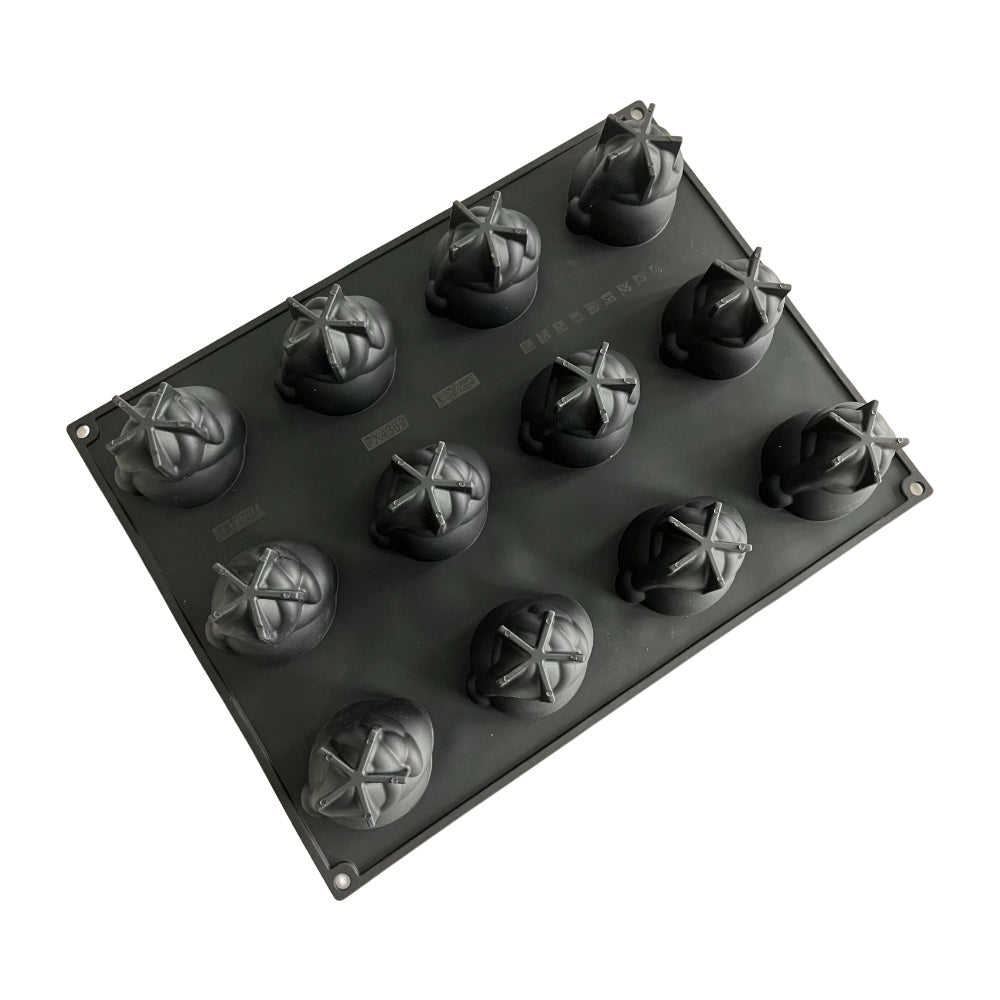 Pavoni Pavoflex PX4389 Silicone Santa Claus Mold, 12 Cavities