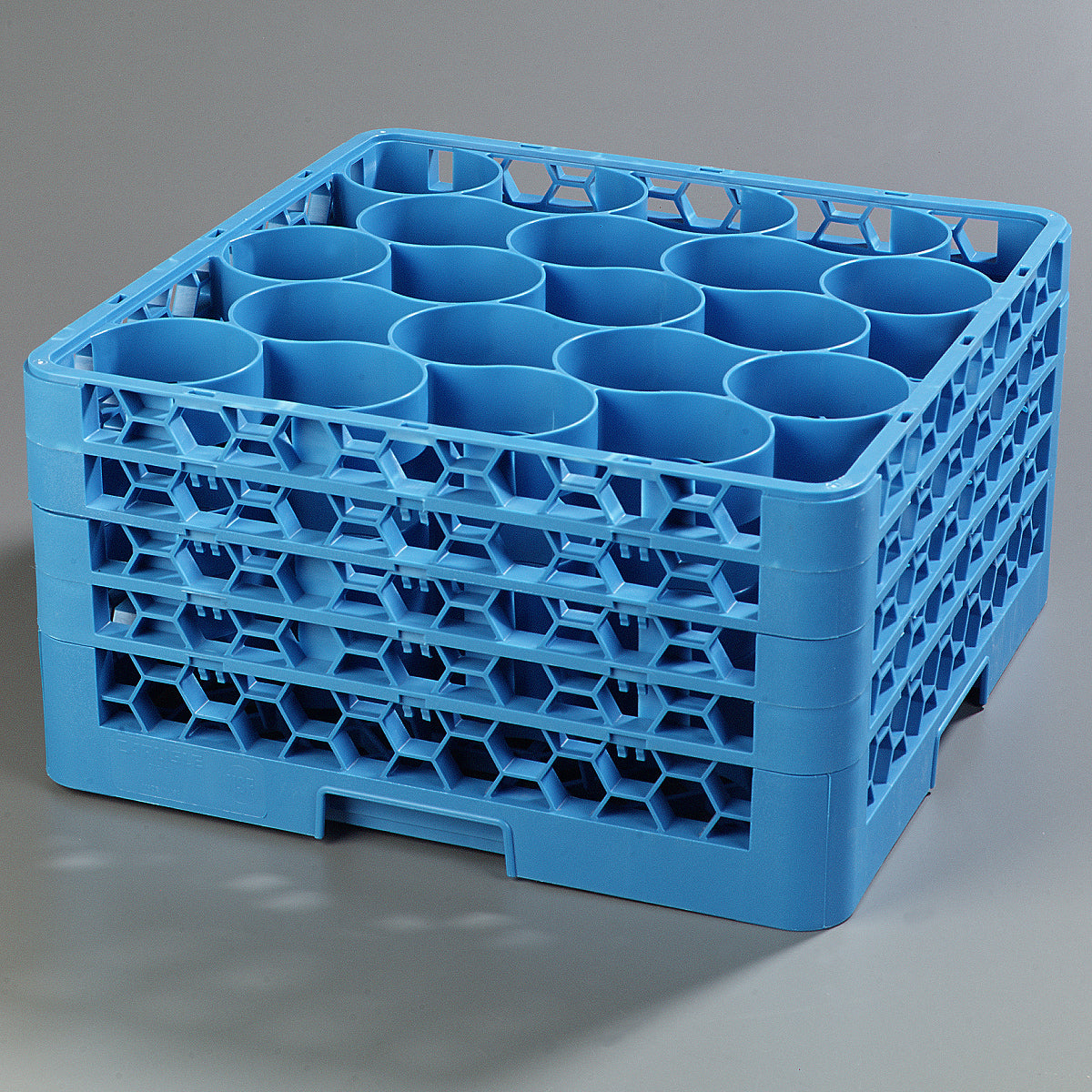Carlisle RW20-314 OptiClean NeWave 20-Compartment Glass Dish Rack w/ 4 Extenders - Case of 2