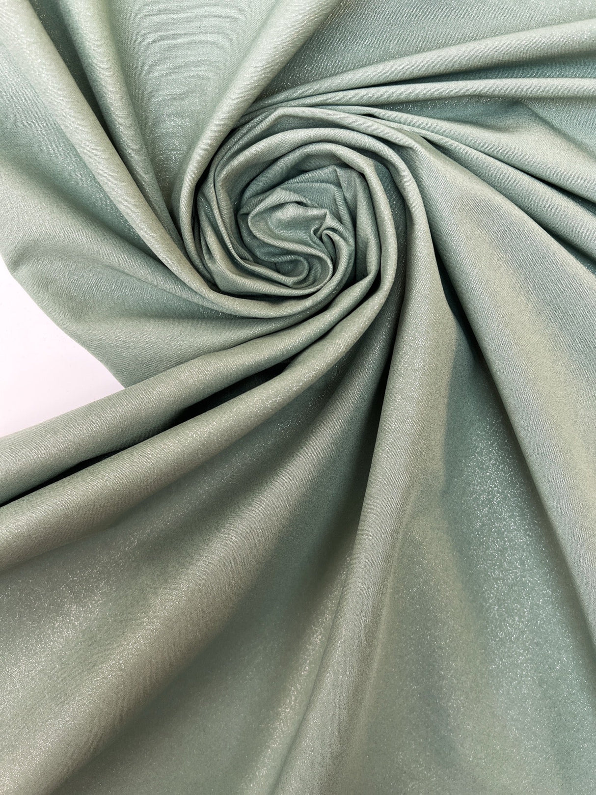 Cotton Elastane Woven Silver Green