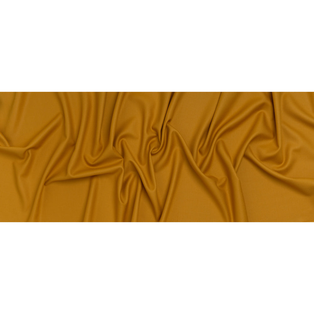 Virgin Merino Wool Twill Suiting Made in Italy - Yellow Ochre