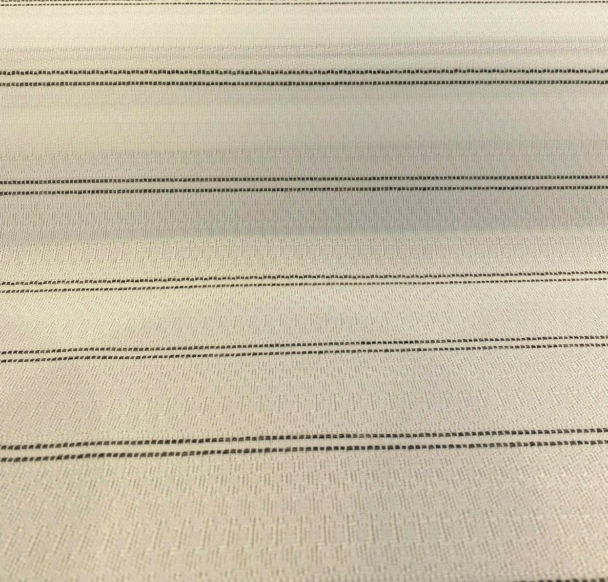 PKL Studio Outdoor Saltbox Stripe Frost White UV Polypropylene Fabric - Frost White Stripe, 54" Width (1 Yard)