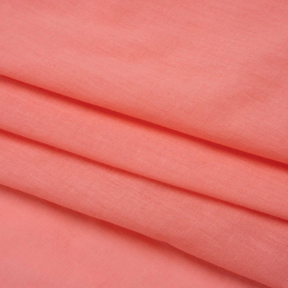 Cotton Voile - Flamingo Pink - Famous Australian Designer Deadstock