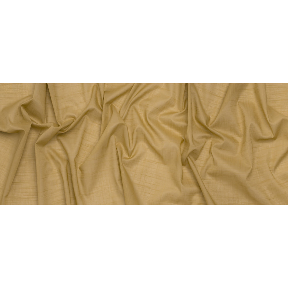 Textured Cotton Voile - Olive Beige - Famous Australian Designer Deadstock