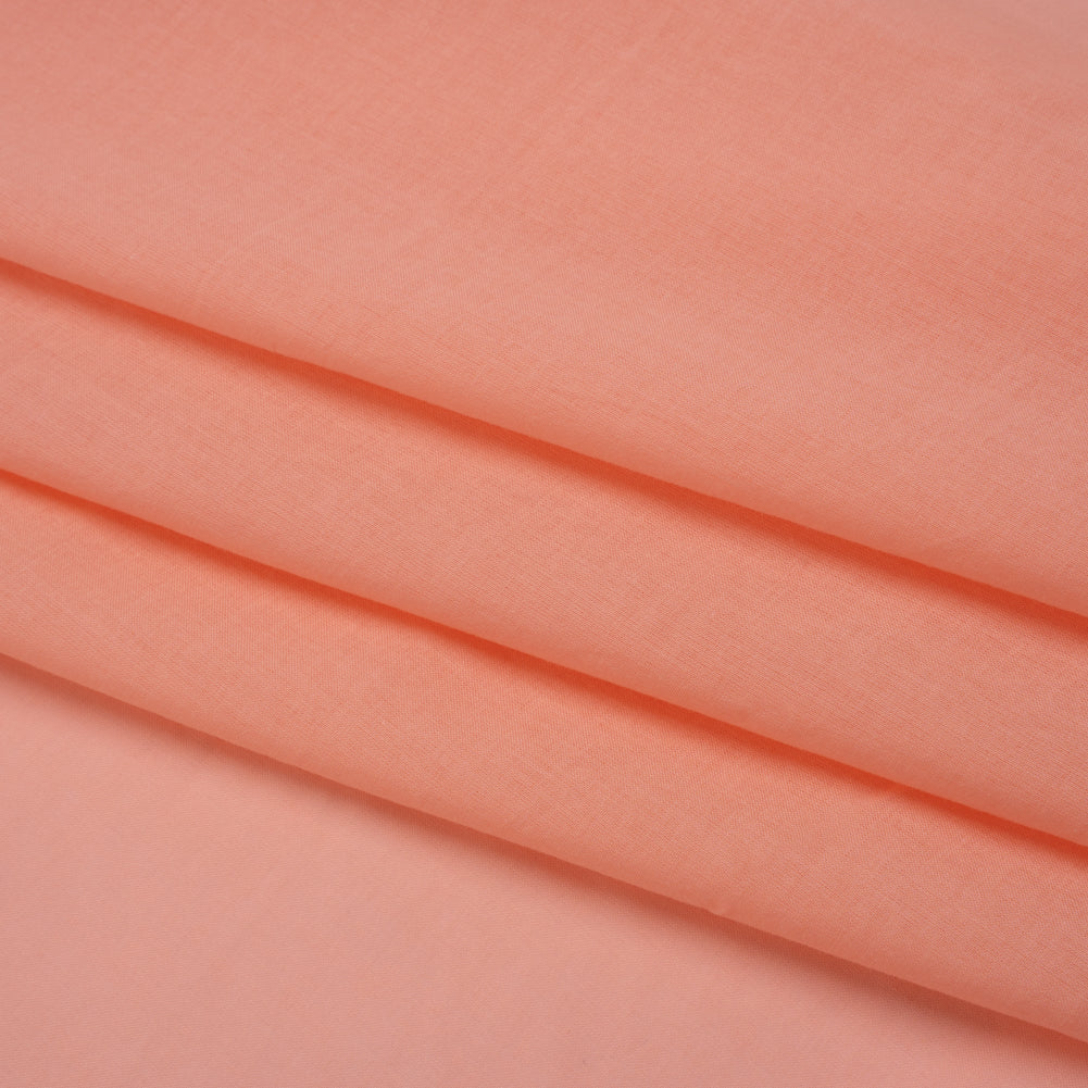 Cotton Voile - Persimmon Pink - Famous Australian Designer Deadstock