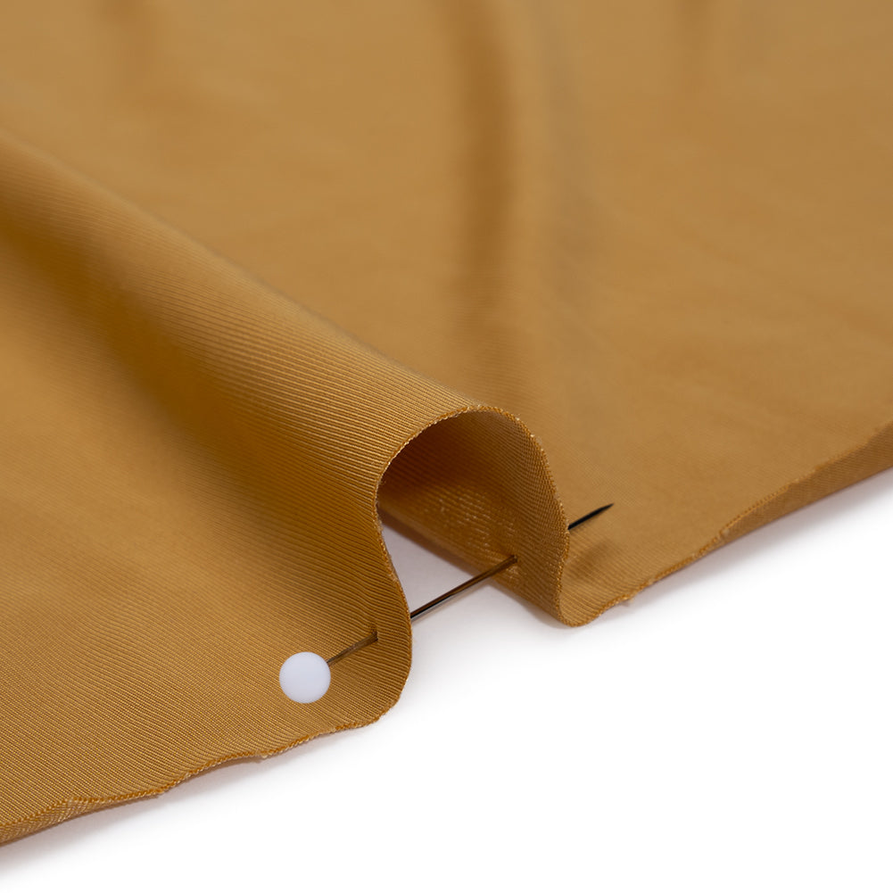 Stretch Polyester Jersey - Mustard Gold - Famous Australian Designer Deadstock