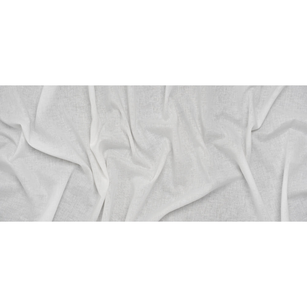 Cotton and Linen Woven - White - Famous Australian Famous Australian Designer Deadstock