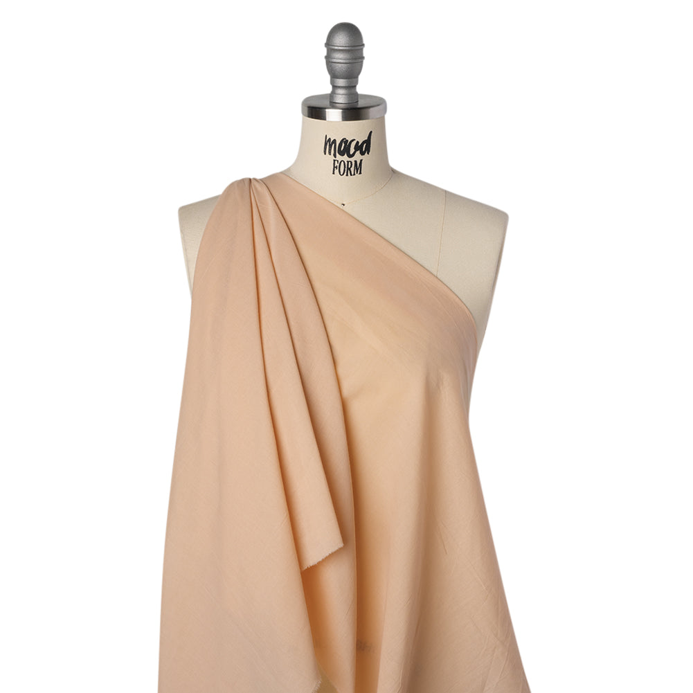 Cotton Voile - Peach Nougat - Famous Australian Designer Deadstock