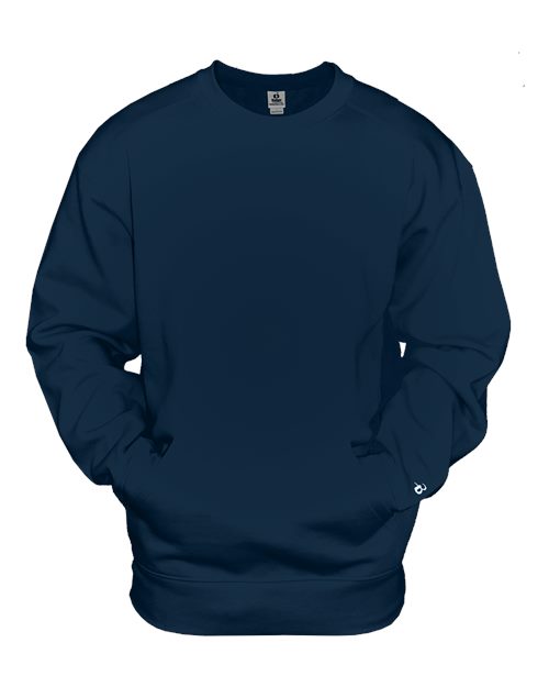 Badger Unisex Pocket Crewneck Sweatshirt